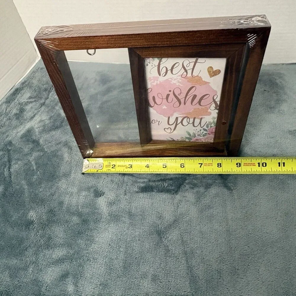 Mr. & Mrs. Rotating Picture Frame Wedding Anniversary 4x6